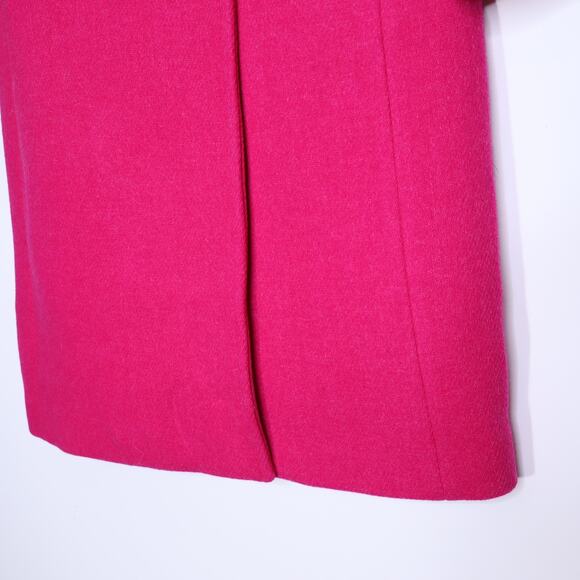 J. CREW NWT Warwick Italian Wool Blend Stadium Cloth Topcoat Pink Women's 00 - Picture 3 of 10